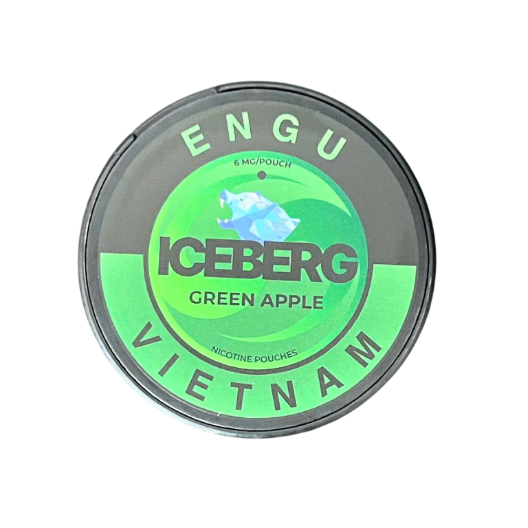 Engu ICEBERG Green Apple 6 mg – Engu ICEBERG Green Apple táo xanh – nicotine pouch snus chính hãng – nồng độ 6mg – mua snus nicotine pouch tại Snus Sài Gòn, giao nhanh TP.HCM (Hồ Chí Minh)